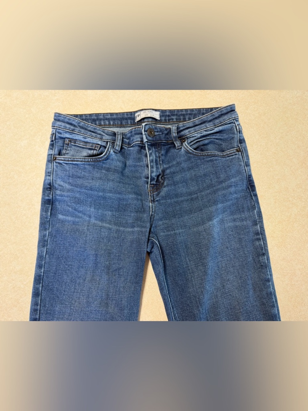 Free People Kentucky Blue Slit Skinny Jean - Picture 7 of 14